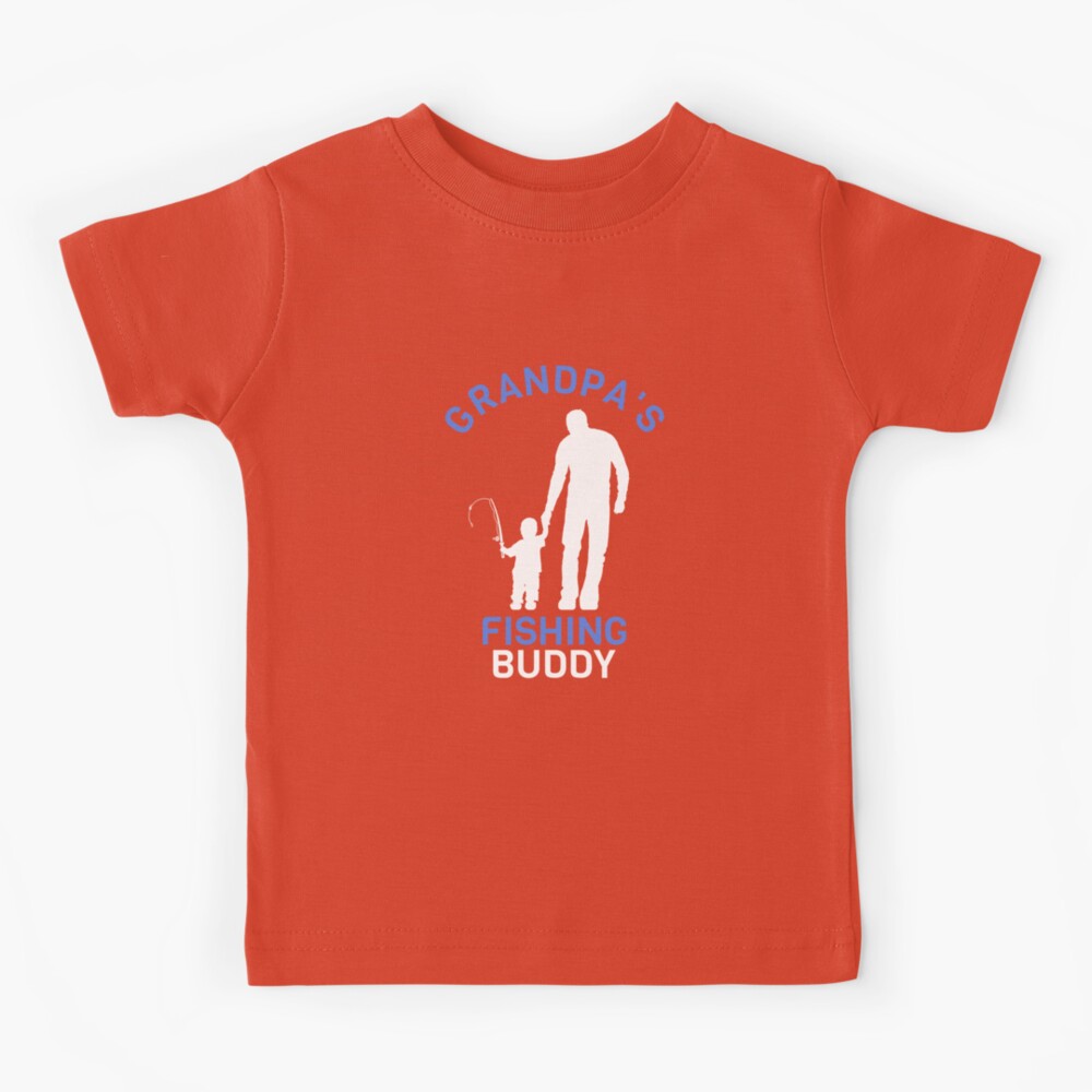 Pops Fishing Buddy Shirt Cute Kids Gift : ביגוד, נעליים  