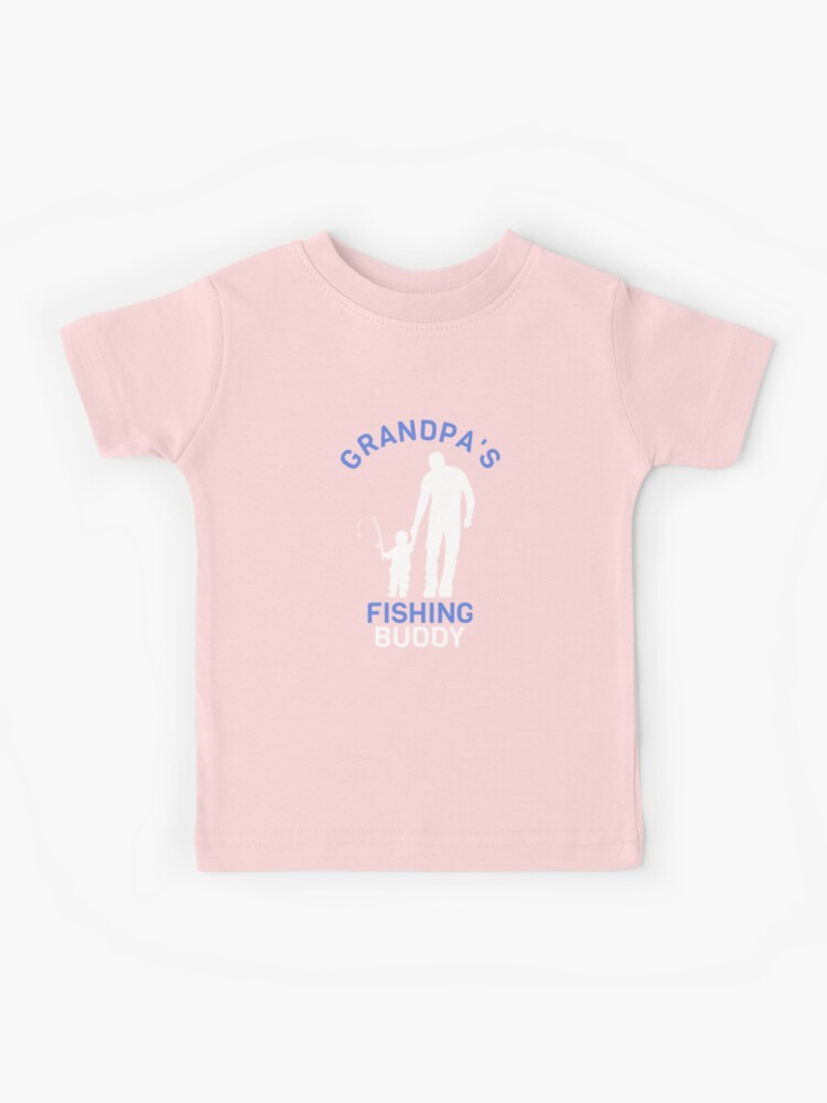 Inktastic Grandpa's Fishing Buddy (pink) Baby Bib Grandpa Fish  Granddaughter
