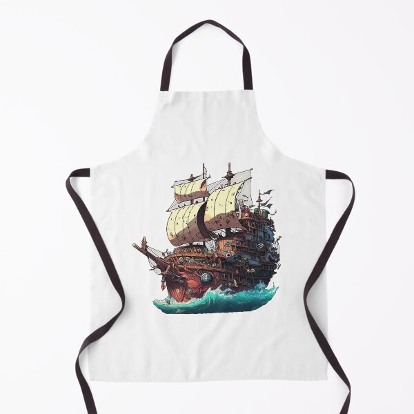 Item preview, Cartoon pirate ship designed and sold by Stickermagician.