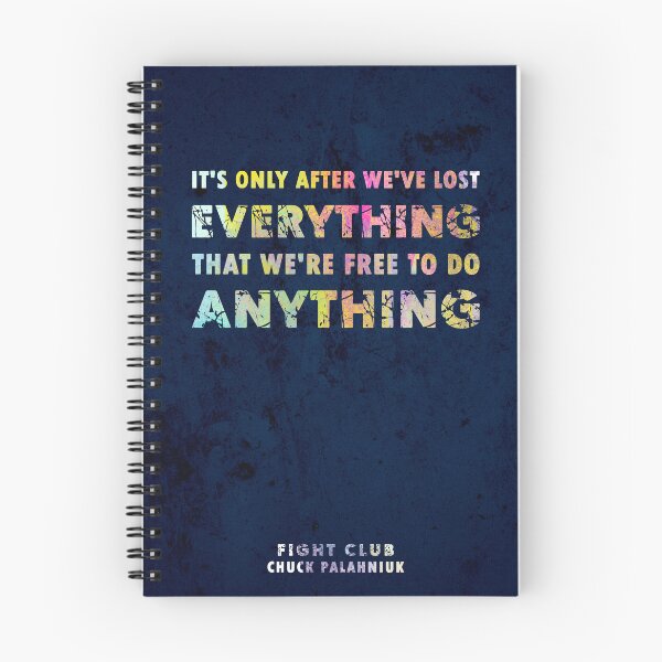Item preview, Chuck Palahniuk - Fight Club Quote - Typographic Print 03 designed and sold by Studio Grafiikka.