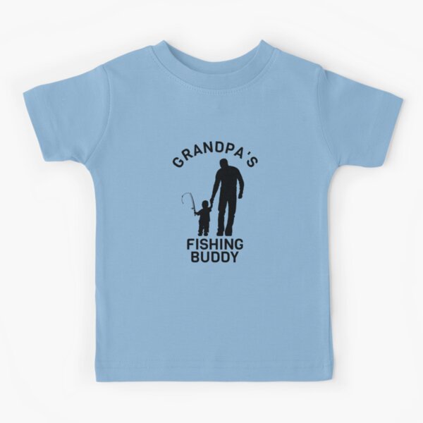 Inktastic Grandpa's Fishing Buddy Little Fisher Boys or Girls Toddler  T-Shirt