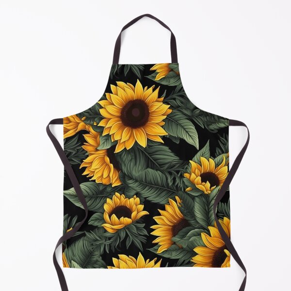 Item preview, Sunflowers on Black Pattern designed and sold by victorsuarez.