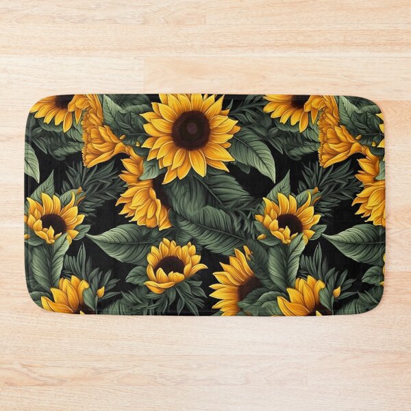 Item preview, Sunflowers on Black Pattern designed and sold by victorsuarez.