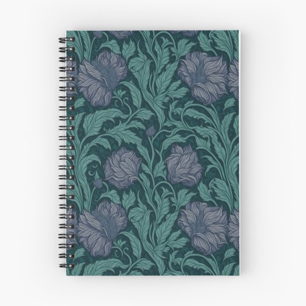 Item preview, Floral Teal Delight Inspired by William Morris Pimpernel  designed and sold by Tamas Das.
