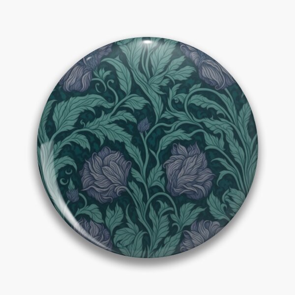 Item preview, Floral Teal Delight Inspired by William Morris Pimpernel  designed and sold by Tamas Das.