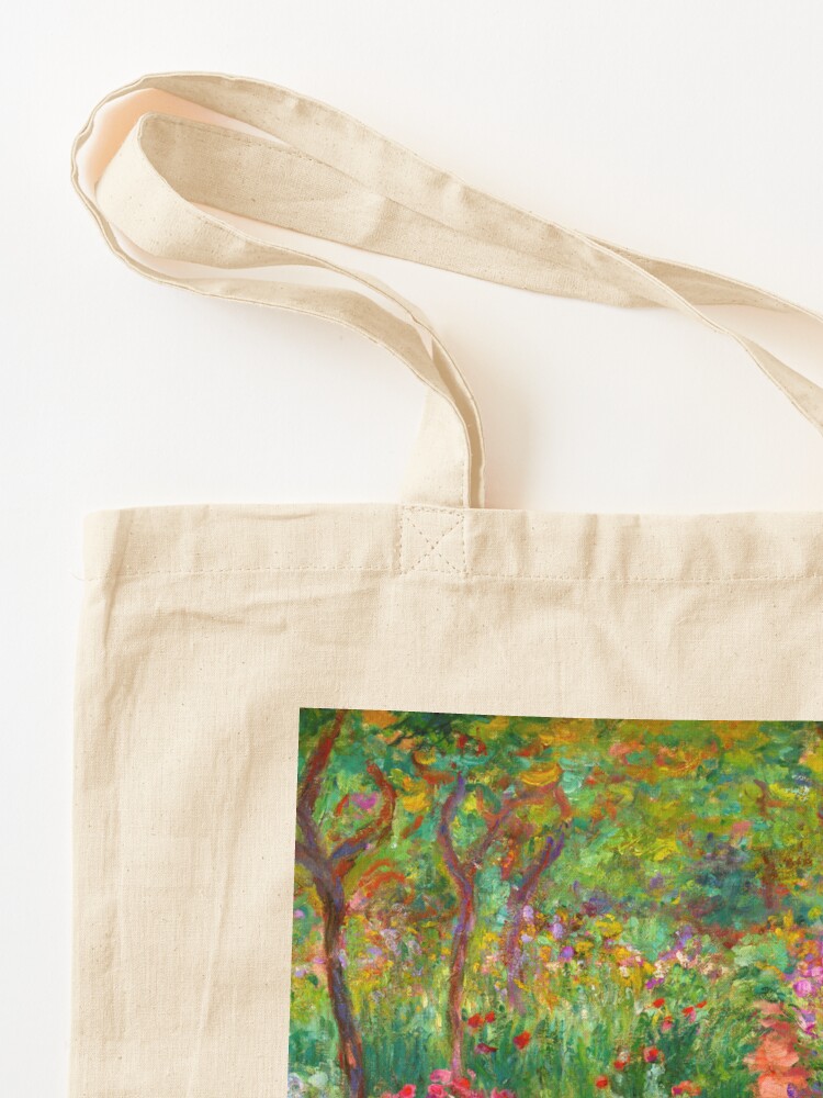 The Iris Garden at Giverny by Claude Monet Tote Bag