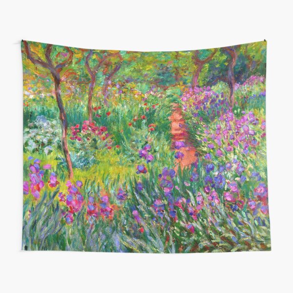 Aperçu de l'œuvre Monet : Le Jardin des Iris à Giverny créée et vendue par PureVintageLove.