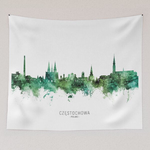 Aperçu de l'œuvre Czestochowa Poland Skyline créée et vendue par ArtPrints.