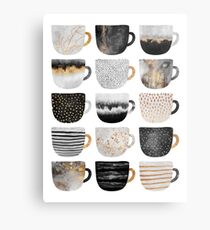 Pretty Coffee Cups 4 Metal Print
