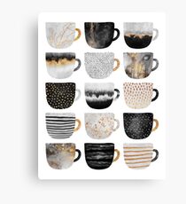 Pretty Coffee Cups 4 Canvas Print