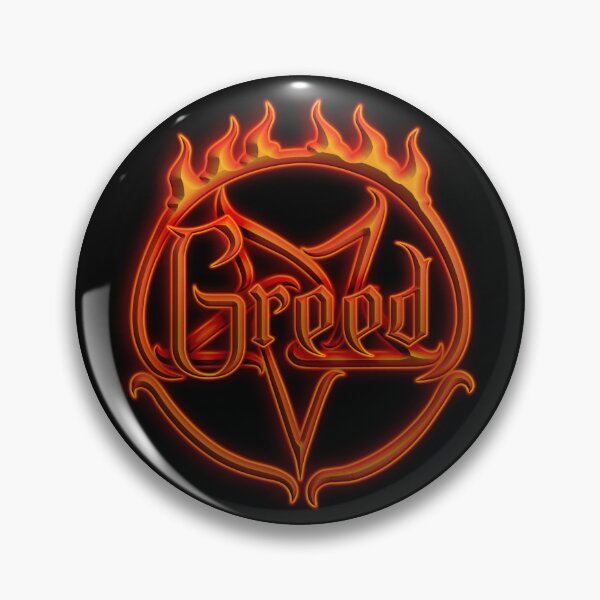 Item preview, Greed on Fiery Demonic Pentagram designed and sold by Swabcraft.