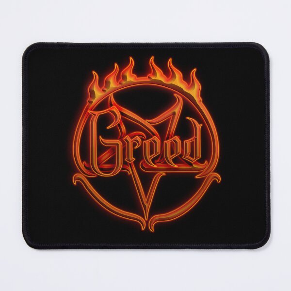 Item preview, Greed on Fiery Demonic Pentagram designed and sold by Swabcraft.