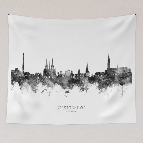 Aperçu de l'œuvre Czestochowa Poland Skyline créée et vendue par ArtPrints.