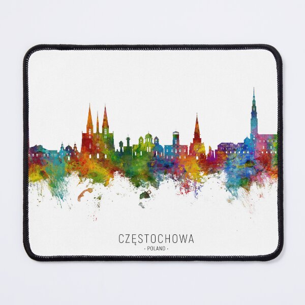 Item preview, Czestochowa Poland Skyline designed and sold by ArtPrints.