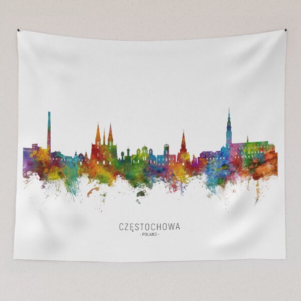 Aperçu de l'œuvre Czestochowa Poland Skyline créée et vendue par ArtPrints.