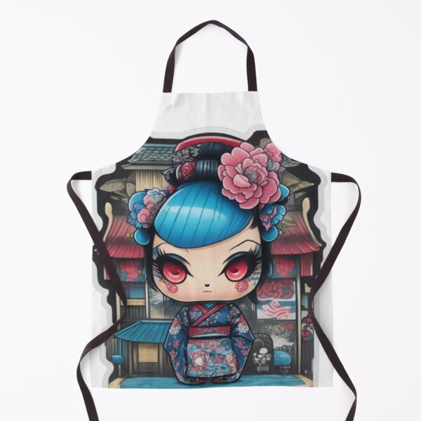 Item preview, Adorable kimono-clad girl radiating stylish charm stickers and more. designed and sold by mefirefire.