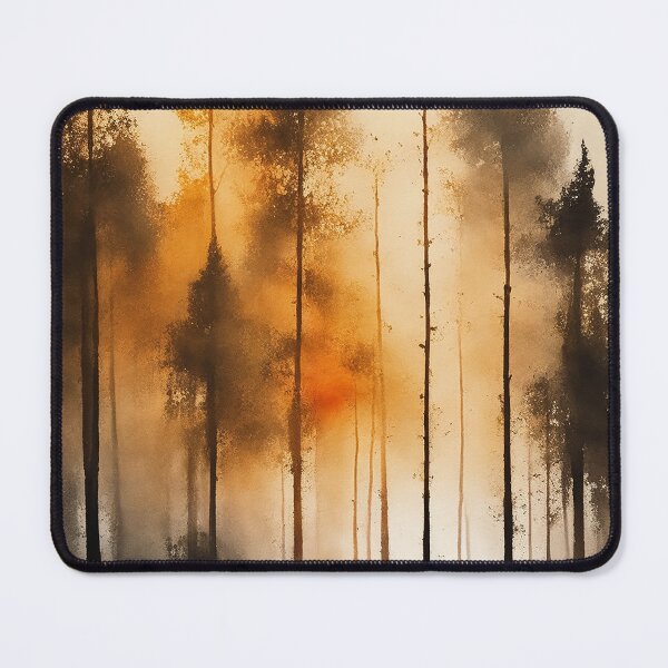 Item preview, Beautiful fantasy forest Ink Painting designed and sold by SimpleWallArt.