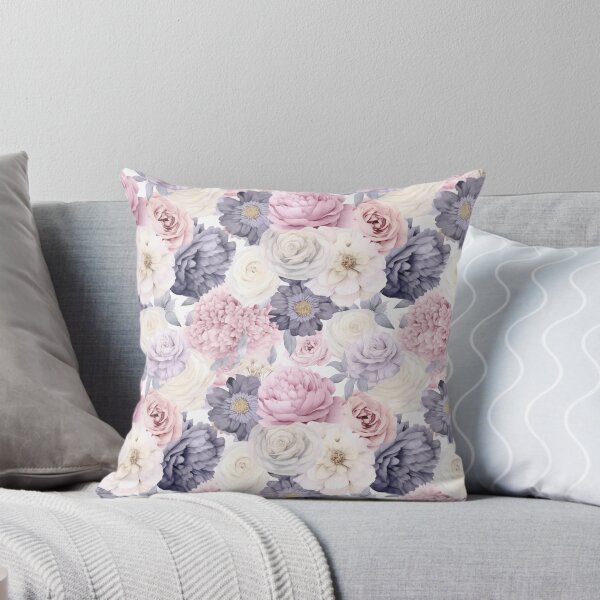 Item preview, Ethereal Blooms: Whispers of Pale Pink and Misty Blue designed and sold by SynthPrint.