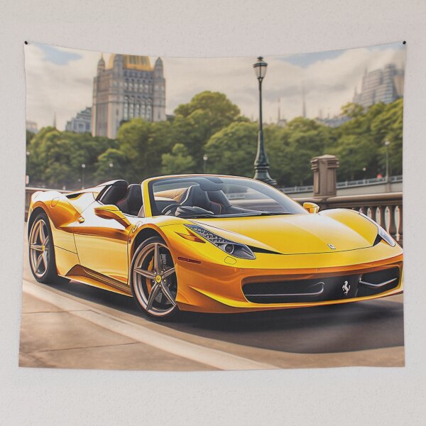 Item preview, sportscar 458 spider yellow designed and sold by TraverhenDrys.