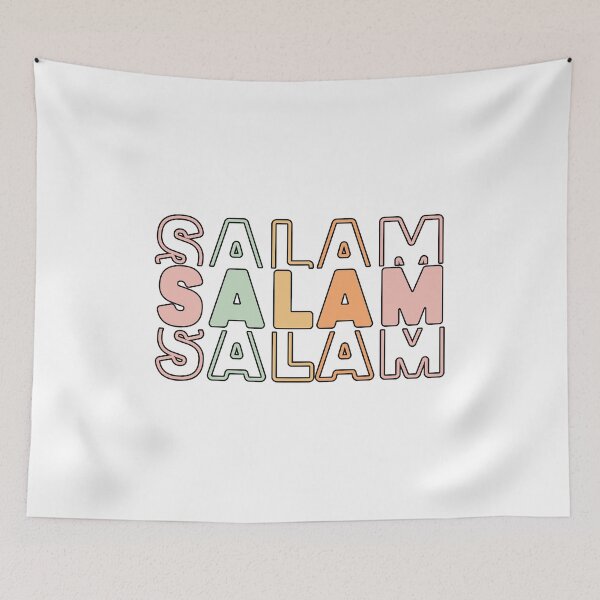 Artikelvorschau, Salam سلام Frieden arabischer Kalligraphietext entworfen und verkauft von ZamZamDesign.