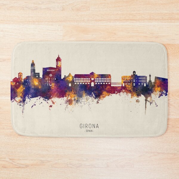 Item preview, Girona Spain Skyline designed and sold by ArtPrints.