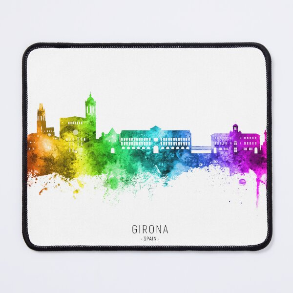Artikelvorschau, Girona Spain Skyline entworfen und verkauft von ArtPrints.