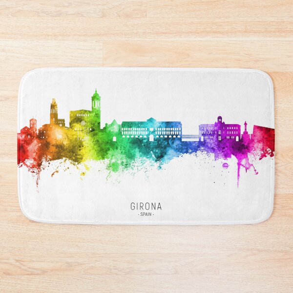 Item preview, Girona Spain Skyline designed and sold by ArtPrints.