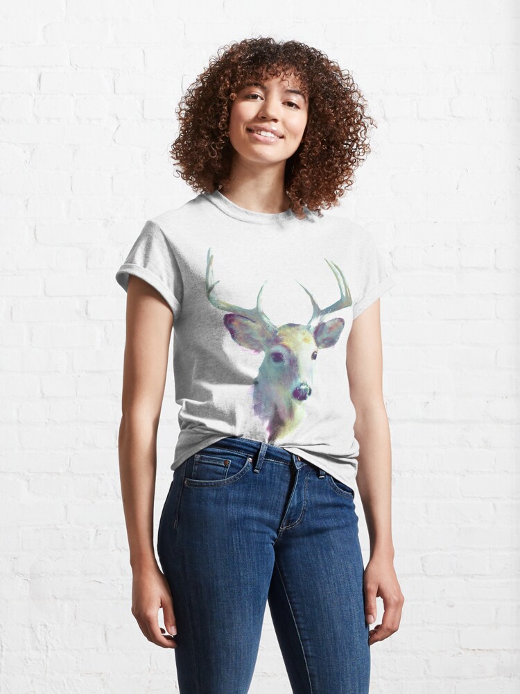 Classic T-Shirt, Whitetail No. 2 designed and sold by Amy Hamilton