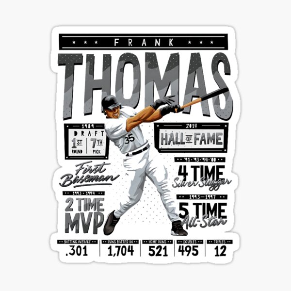 Throwback Frank Thomas Chicago White Sox #35 Mens Large Baseball Jersey