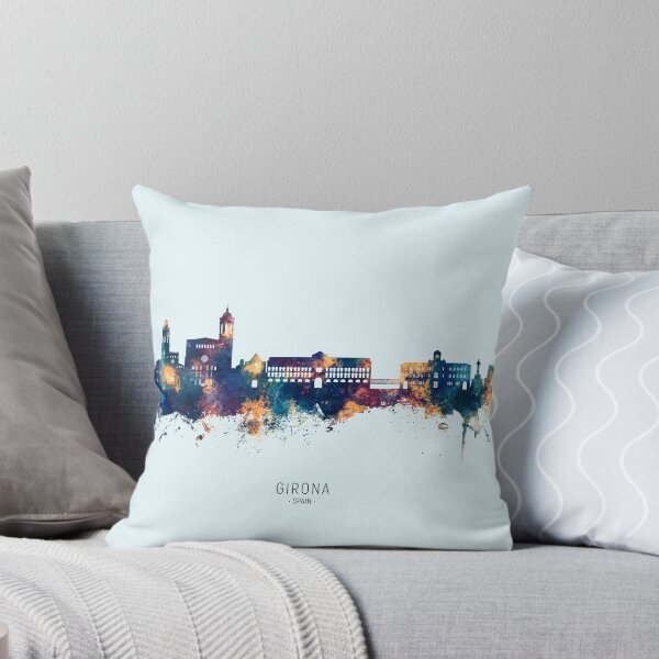 Item preview, Girona Spain Skyline designed and sold by ArtPrints.