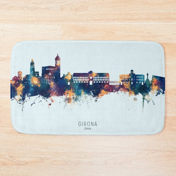 Item preview, Girona Spain Skyline designed and sold by ArtPrints.