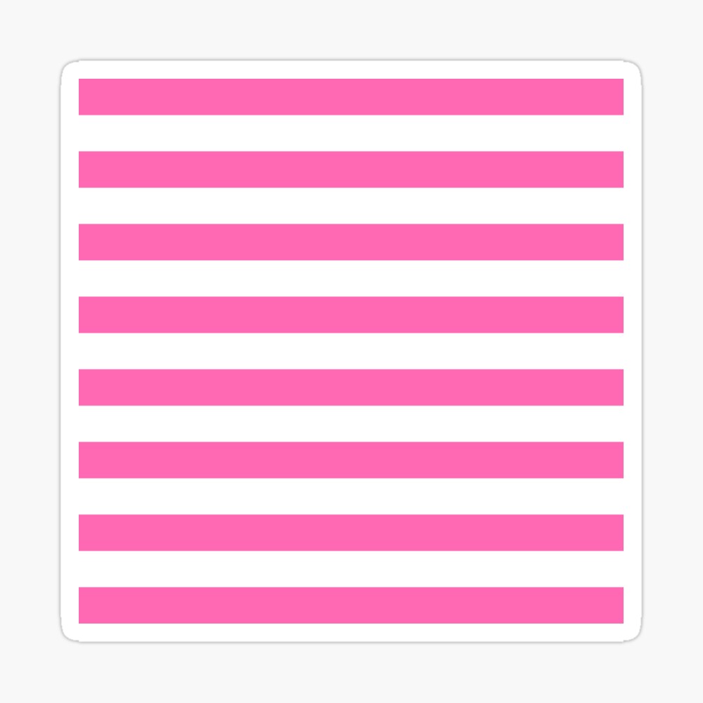 Pale Pink and White Horizontal Stripes | iPad Case & Skin