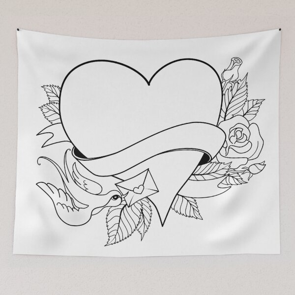 Item preview, Valentines Day. Old school tattoo style designed and sold by KongoBongo.