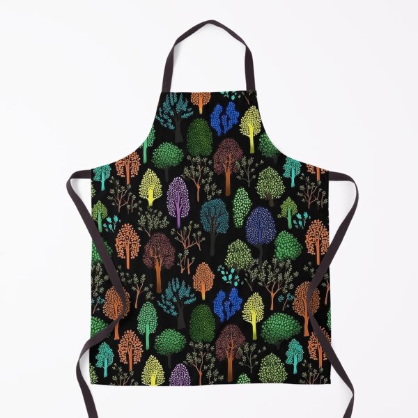 Item preview, Field of Trees on Black Pattern designed and sold by victorsuarez.