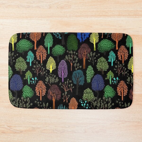 Item preview, Field of Trees on Black Pattern designed and sold by victorsuarez.