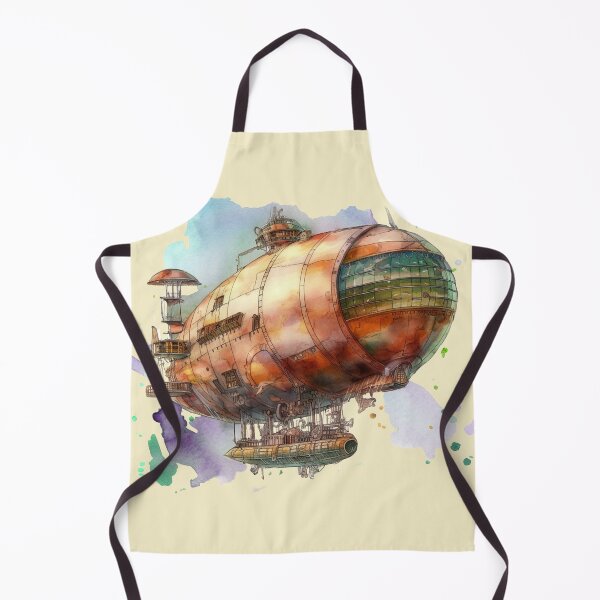 Item preview, Steampunk Dirigible / Blimp: A Splash of Vibrant Watercolors designed and sold by Keith & Sandra Barkevich.