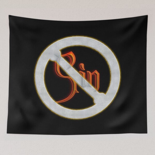 Item preview, Say No to Sin Sign v2 designed and sold by Swabcraft.