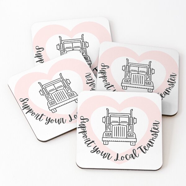 Item preview, Support Your Local Teamster l Pink Heart designed and sold by GabbyC03.