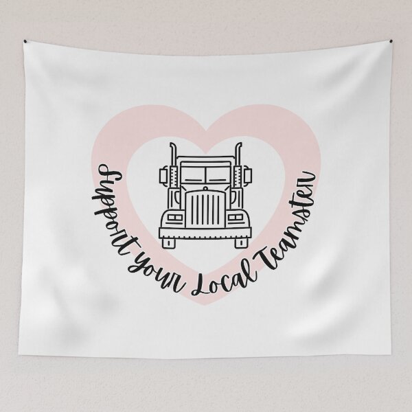 Item preview, Support Your Local Teamster l Pink Heart designed and sold by GabbyC03.