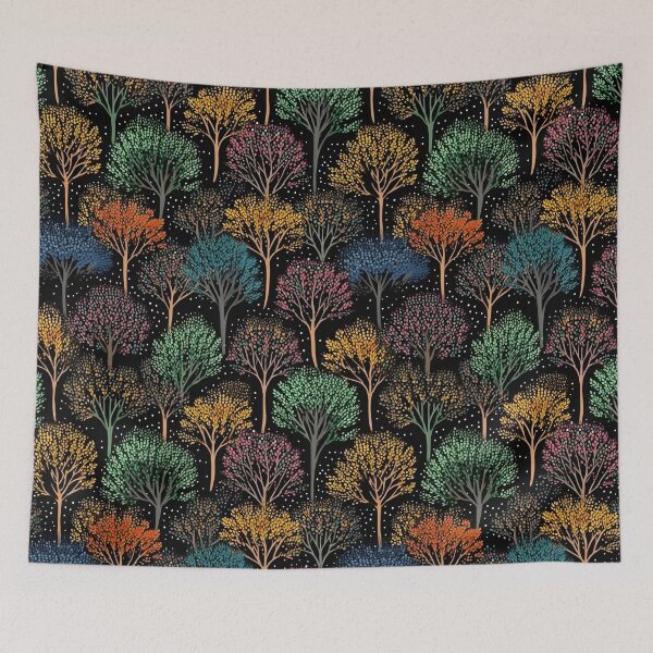 Item preview, Trees on Black Pattern designed and sold by victorsuarez.