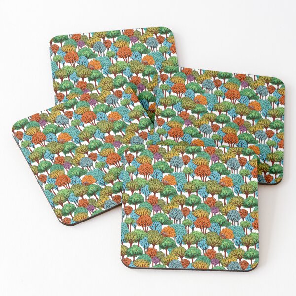 Item preview, Field of Trees on Black Pattern designed and sold by victorsuarez.