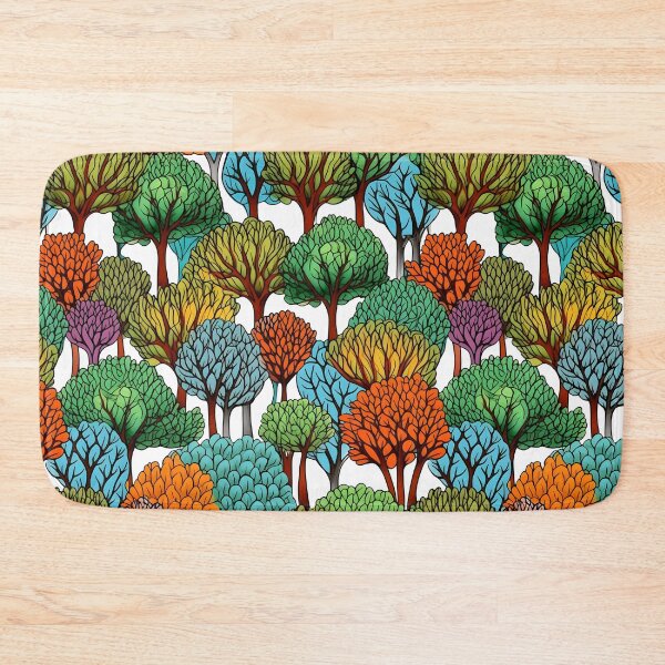 Item preview, Field of Trees on Black Pattern designed and sold by victorsuarez.