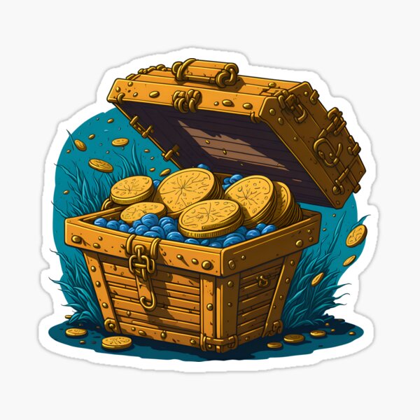 Treasure Chest Stickers for Sale