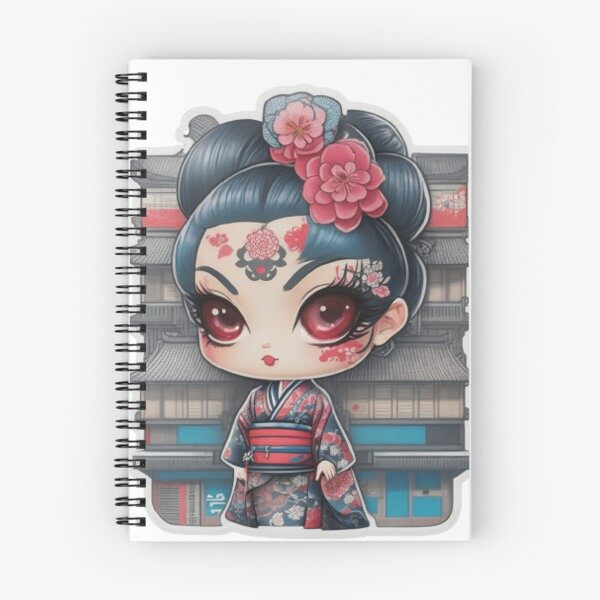 Item preview, Adorable kimono-clad girl radiating stylish charm stickers and more. designed and sold by mefirefire.