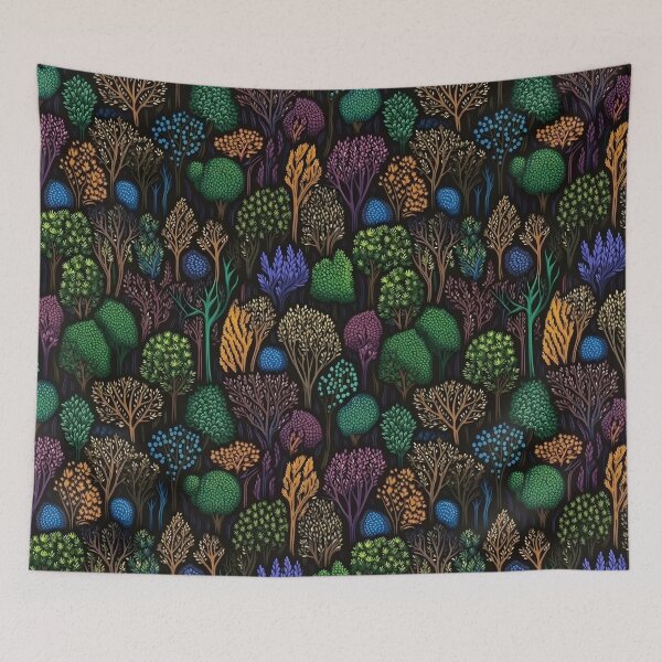 Item preview, The Trees on Black Pattern designed and sold by victorsuarez.