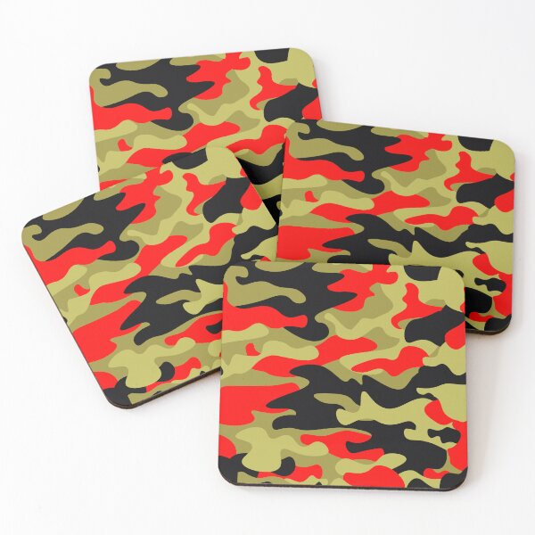 Item preview, Red Black Green Camouflage Pattern designed and sold by camostore23.