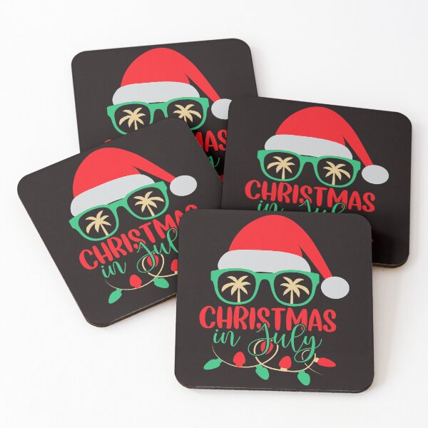 Item preview, Christmas In July Santa Hat Sunglasses Summer Celebration designed and sold by NandiniBose.