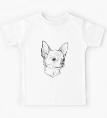 Graphic illustration with a dog of the Chihuahua breed Kids Tee