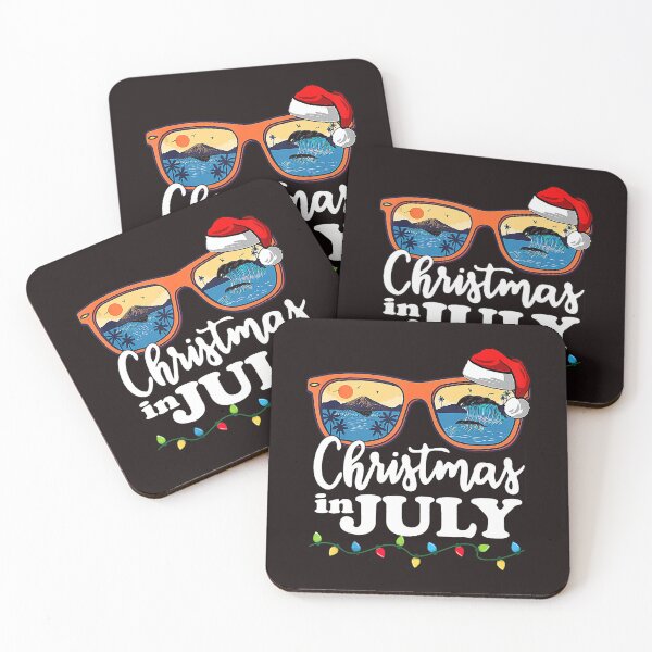 Item preview, Christmas In July Santa Hat Sunglasses Summer Vacation Beach designed and sold by NandiniBose.