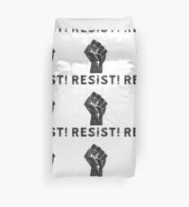 Resist Fist with Exclamation Point Duvet Cover